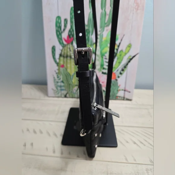 Michael Kors Women's MK Quilted Studded Multi-Bag-Black/Silver- EUC - Picture 13 of 16